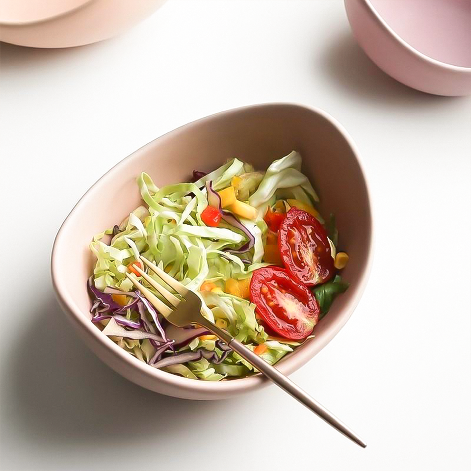 Natalia Ceramic Bowls (Blush Pink)