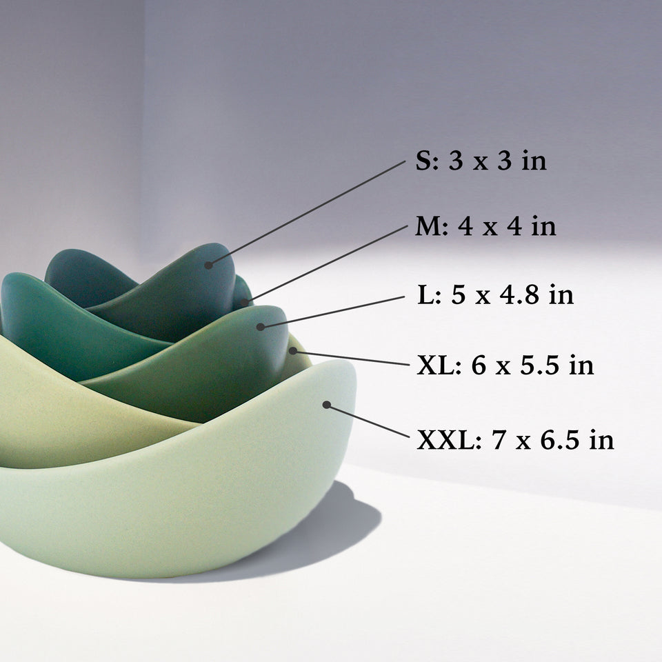 Natalia Ceramic Bowls (Pine Green)