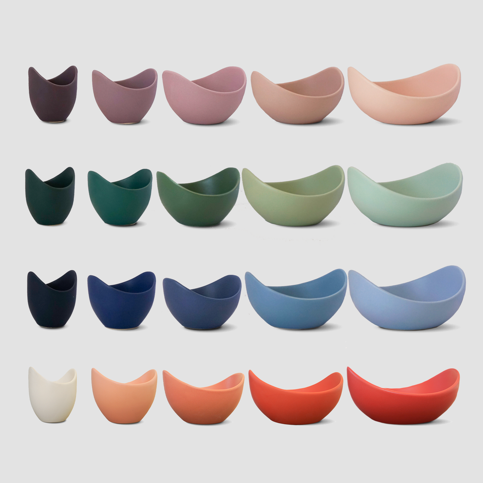 Natalia Ceramic Bowls (Azure Blue)